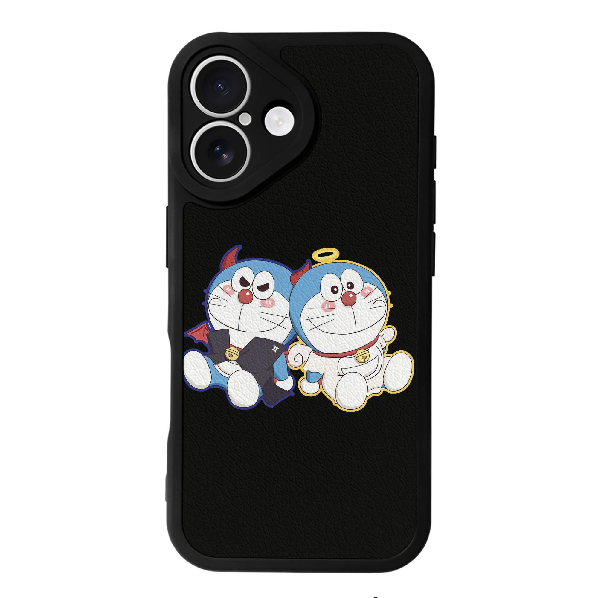 （画像用） ドラえもん Doraemon 【iPhone 16シリーズ対応】シリコンスマホケース（レザー調） 材質：シリコン